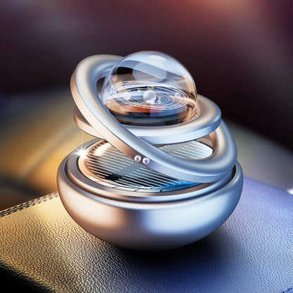 Interstellar Vast Solar Rotating Car Aromatherapy Ornaments, Black, Red, Gold, Silver