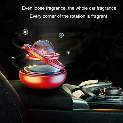 Interstellar Vast Solar Rotating Car Aromatherapy Ornaments, Black, Red, Gold, Silver