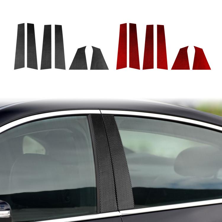 For Chevrolet Malibu XL 2016-2022 6pcs /Set Left-hand Drive B-pillar Carbon Sticker