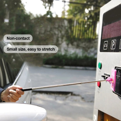Portable Extension Pole for Car Driving Parking, White+Black, Pink+White, Blue+Gray, Purple+Gray