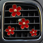 4pcs/set Small Chrysanthemum Perfume Alloy Jewelry Car Air Outlet Decoration Clip