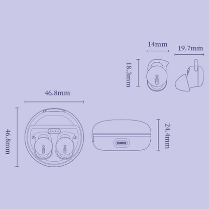 Q26 Bluetooth 5.3 Sleep Mini Wireless Bluetooth Earphone Invisible Comfortable Noise Canceling Earphones