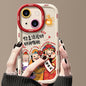 Puffy Phone Case Princess Please Fortune God Of Wealth Drop-Proof Phone Case