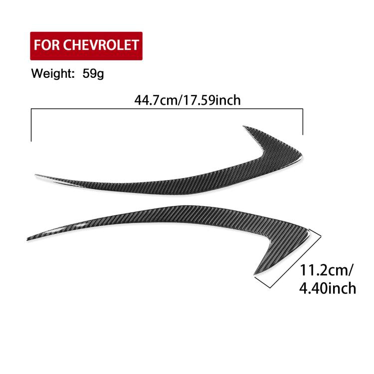 For Chevrolet Malibu 2016-2024 2pcs /Set Left-hand Drive Headlight Eyebrow Sticker