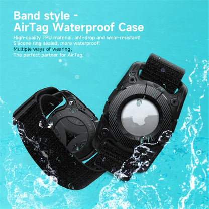 For Airtag Watch Band IP67 Grade Waterproof Case With Paste Bracelet