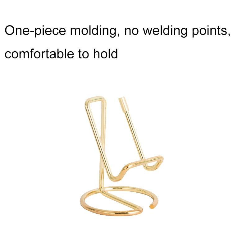 Wrought Iron Stable Desktop Tablet Phone Lazy Stand Office Business Card Holder