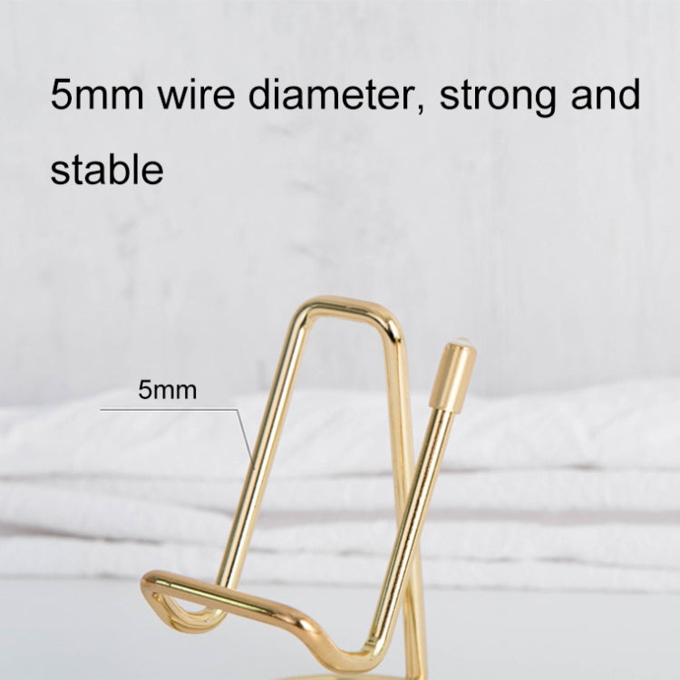 Wrought Iron Stable Desktop Tablet Phone Lazy Stand Office Business Card Holder