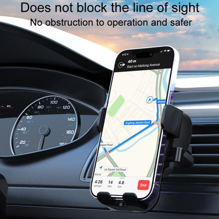 Automotive Navigation Bracket Car Air Vent Phone Fixed Support Clip, Mirror Model, Texture Model