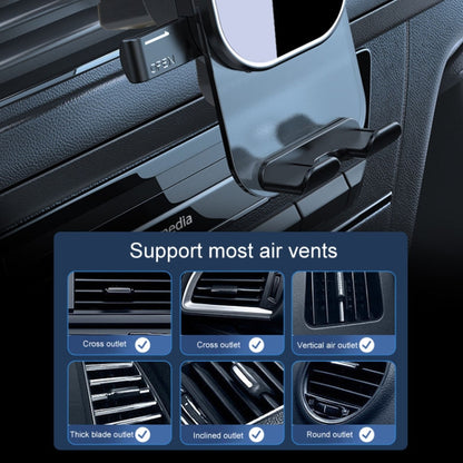 Automotive Navigation Bracket Car Air Vent Phone Fixed Support Clip, Mirror Model, Texture Model
