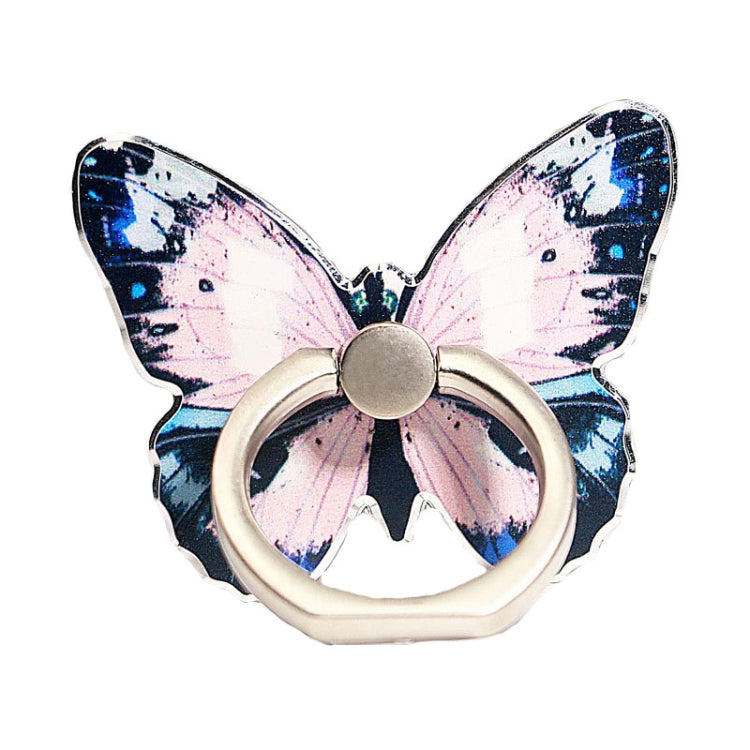 Cute Cartoon Butterfly Multifunctional Finger Ring Cell Phone Holder 360 Degree Rotating Universal Phone Ring Stand