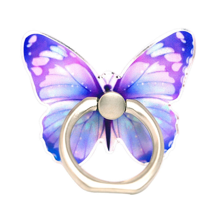 Cute Cartoon Butterfly Multifunctional Finger Ring Cell Phone Holder 360 Degree Rotating Universal Phone Ring Stand
