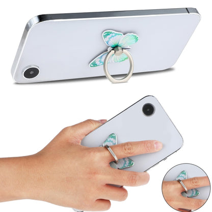 Cute Cartoon Butterfly Multifunctional Finger Ring Cell Phone Holder 360 Degree Rotating Universal Phone Ring Stand