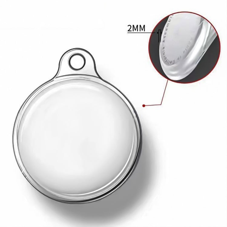 For Airtag Transparent TPU Painted Pattern Tracker Anti-fall Protective Case