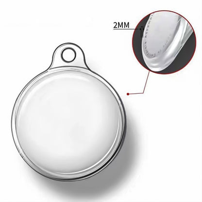 For Airtag Transparent TPU Painted Pattern Tracker Anti-fall Protective Case