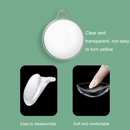 For Airtag Transparent TPU Painted Pattern Tracker Anti-fall Protective Case