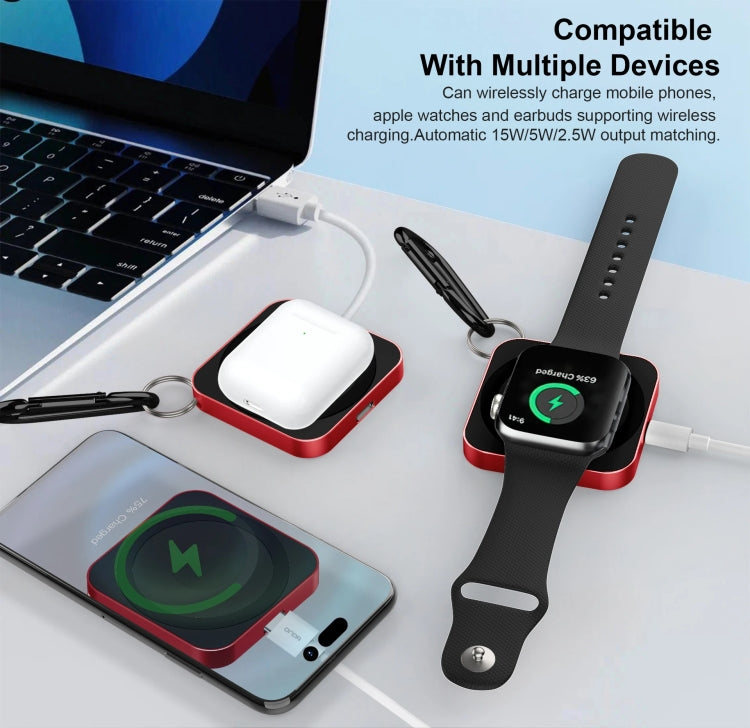 15W 3 In 1 Magnetic Wireless Charger For IWatch Mobile Phone Airpods