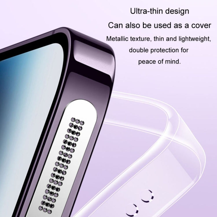 2pcs /Set For IPhone 12 / 13 / 14 / 15 Series Speaker Plating Metal Dust-Proof Mesh Charging Port Protective Film Dust Sticker