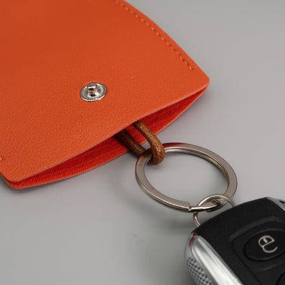 Pull-out Personalized Ladies Car Key Bag Portable Large Capacity Storage Key Cover, Black, Green Blue, Light Pink, Black With Seal, Yellow With Seal, Red With Seal