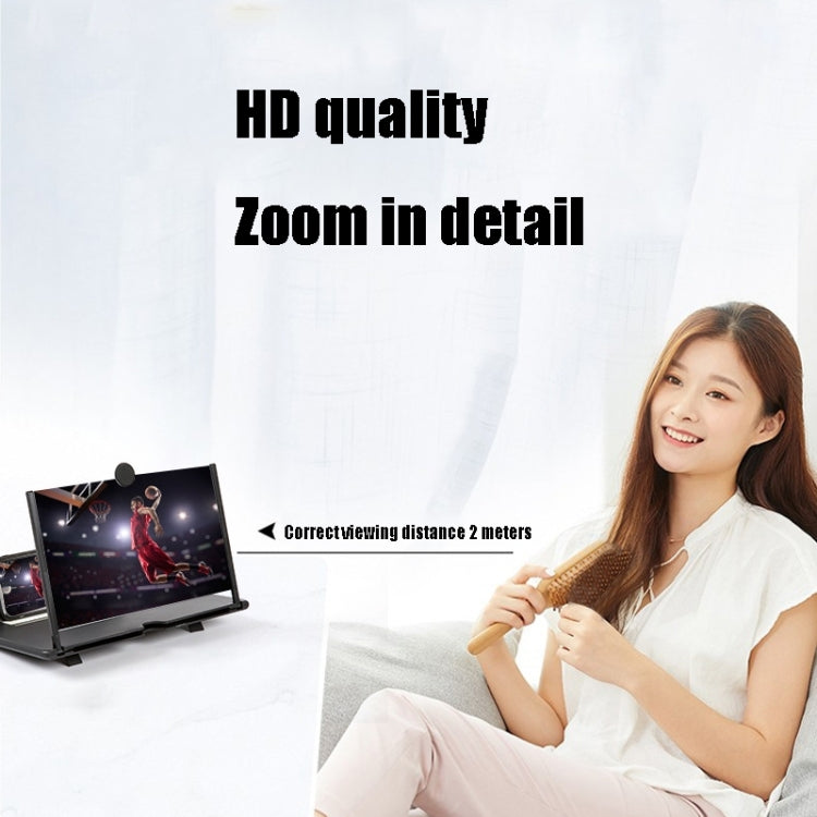 Pull-Out Folding Phone Screen Amplifier HD Anti-Blue Light Magnifying Glass