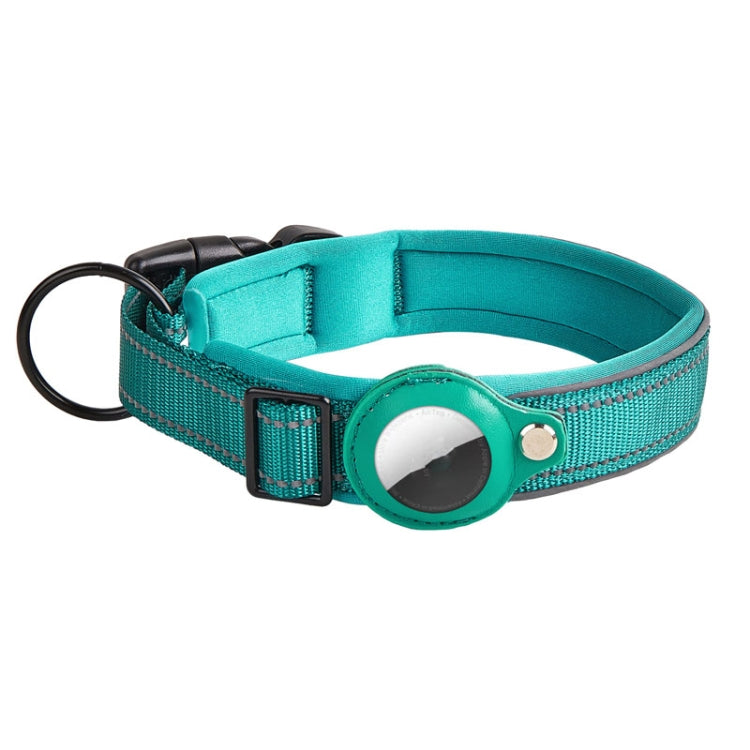 For AirTag Tracker Dog Collar Neoprene Lining Reflective Pet Collar