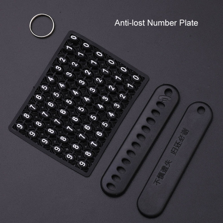 For Toyota Car Key Cover Multifunctional Keychain Anti-lost Number Plate, D4, F4, L4, M5, Q4, P4, X