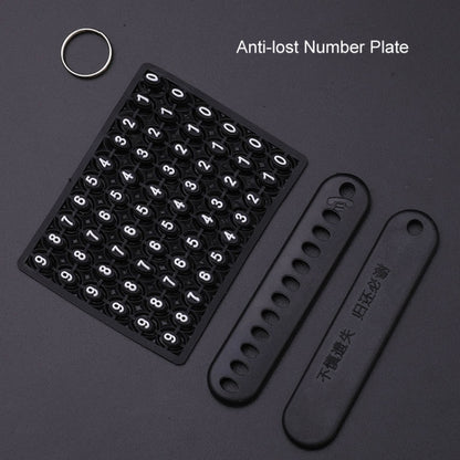 For Toyota Car Key Cover Multifunctional Keychain Anti-lost Number Plate, D4, F4, L4, M5, Q4, P4, X