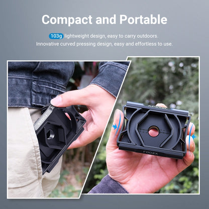 APEXEL F002X Universal Phone Adapter for Monoculars Binoculars Smartphone Holder Clip