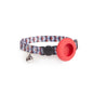 For AirTag Pet Collar Holder Print Design Case with Bell and Safety Buckle
