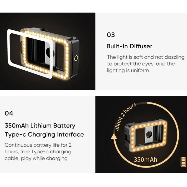 APEXEL 4K HD 100mm Macro Lens With LED Fill Light Set for Smartphones