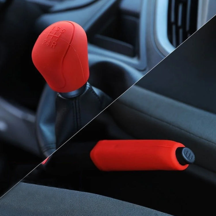 Automotive Silicone Manual Automatic Shift Lever Protective Cover, Gear Shift Black, Gear Shift Gray, Gear Shift Red, Gear Shift Blue, Gear Shift Beige, Gear Shift Yellow, Handbrake Black, Handbrake Gray, Handbrake Red, Handbrake Blue, Handbrake Beige�...