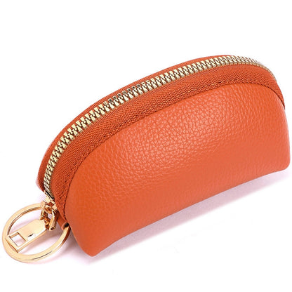 Mini Car Key Bag Large Capacity Soft Leather Coin Purse