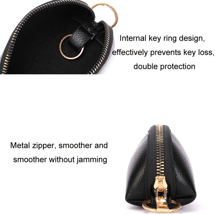 Mini Car Key Bag Large Capacity Soft Leather Coin Purse