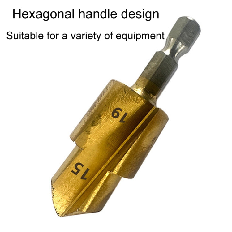 Hexagonal Shank PPR Step Drill Bits Leak Repairing And Connecting Tools, #20, #25, #32