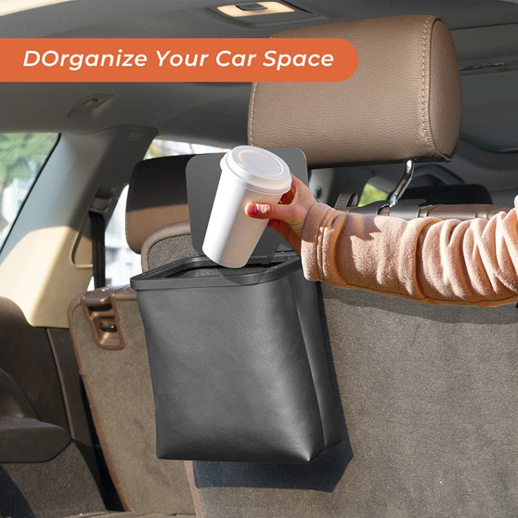 Car Rear Seat Foldable Large Capacity Hanging Waterproof Trash Can
