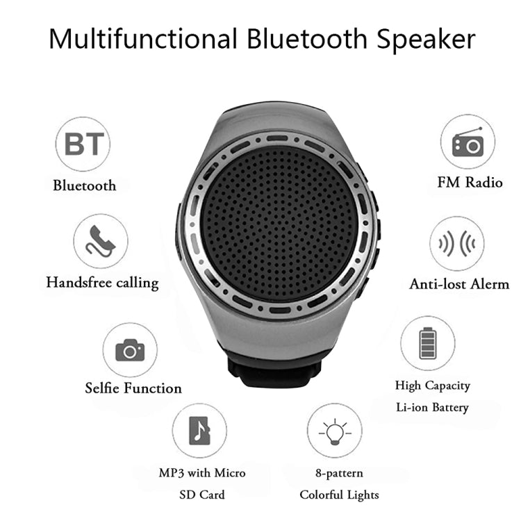 U6 Watch-shaped Wearable Bluetooth Speaker Selfie Sports Smart Speaker