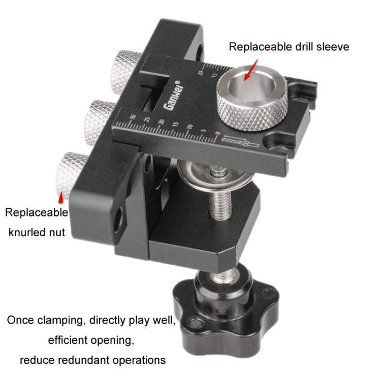 Ganwei 3 in 1 Mini Woodworking Positioning Punch Embedded Parts, MG0-001-0048-A, MG0-001-0048-B