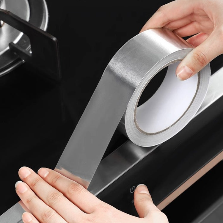 Kitchen Greaseproof Aluminum Foil Tape Pipe Seam Repairing Stickers, 3cm x 10m x 0.06mm, 3cm x 10m x 0.1mm, 3cm x 20m x 0.06mm, 3cm x 20m x 0.1mm, 5cm x 5m x 0.06mm