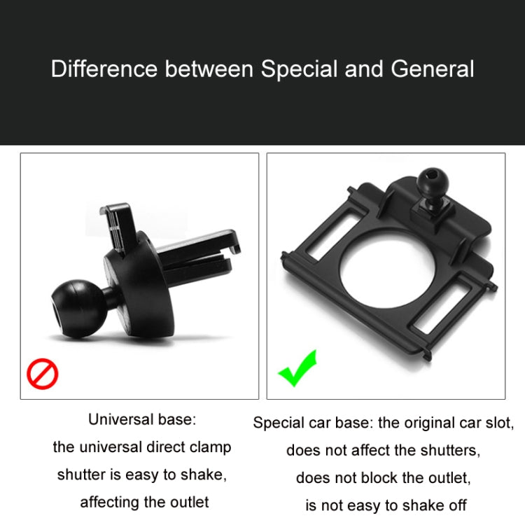 For Volkswagen Car Air Outlet Modified Mobile Phone Holder Base