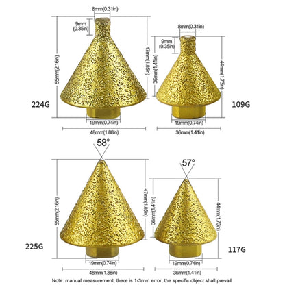 Diamond Chamfering Machine Conical Grinding Bit Tile Marble Quartz Drilling Hole Reamer Angle Grinder Drill Bit