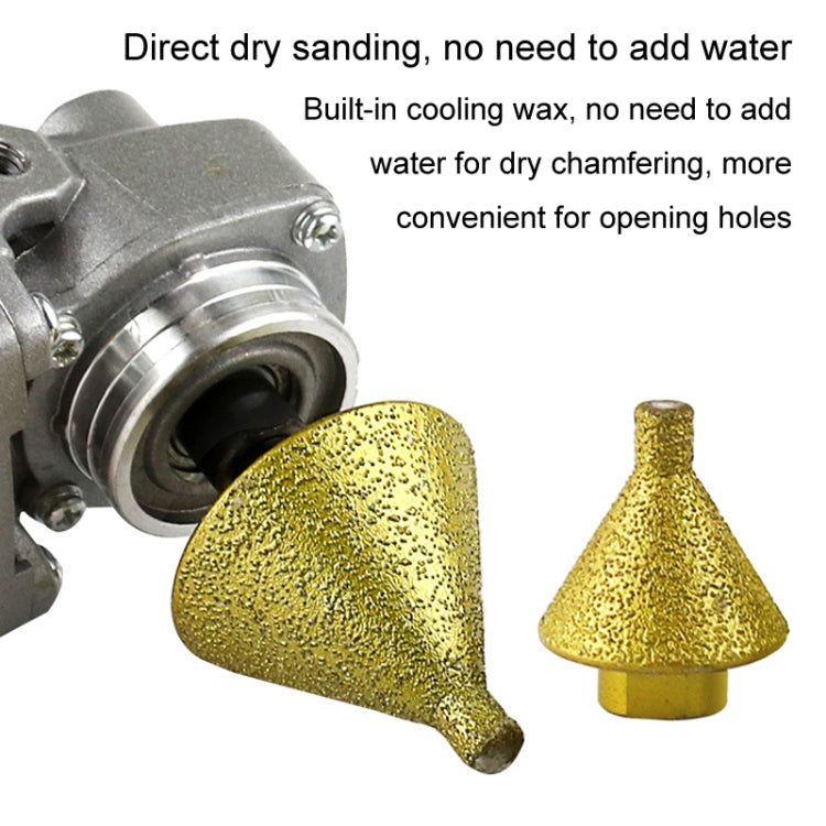 Diamond Chamfering Machine Conical Grinding Bit Tile Marble Quartz Drilling Hole Reamer Angle Grinder Drill Bit