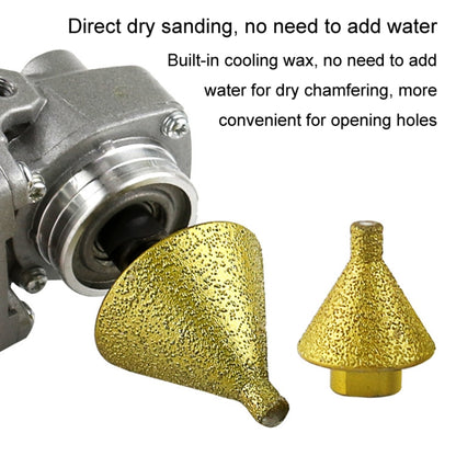 Diamond Chamfering Machine Conical Grinding Bit Tile Marble Quartz Drilling Hole Reamer Angle Grinder Drill Bit