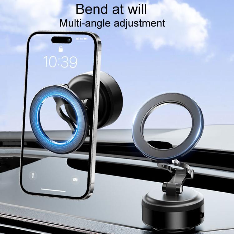 D23-2 Vehicle Vacuum Adsorption Mobile Phone Holder Folding Magnetic Dashboard Navigation Holder