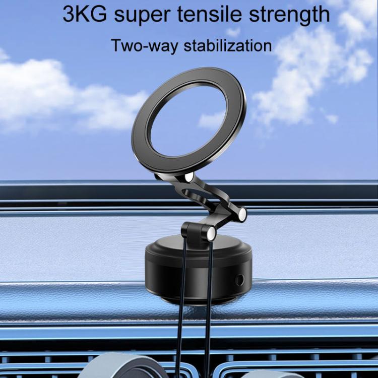 D23-2 Vehicle Vacuum Adsorption Mobile Phone Holder Folding Magnetic Dashboard Navigation Holder
