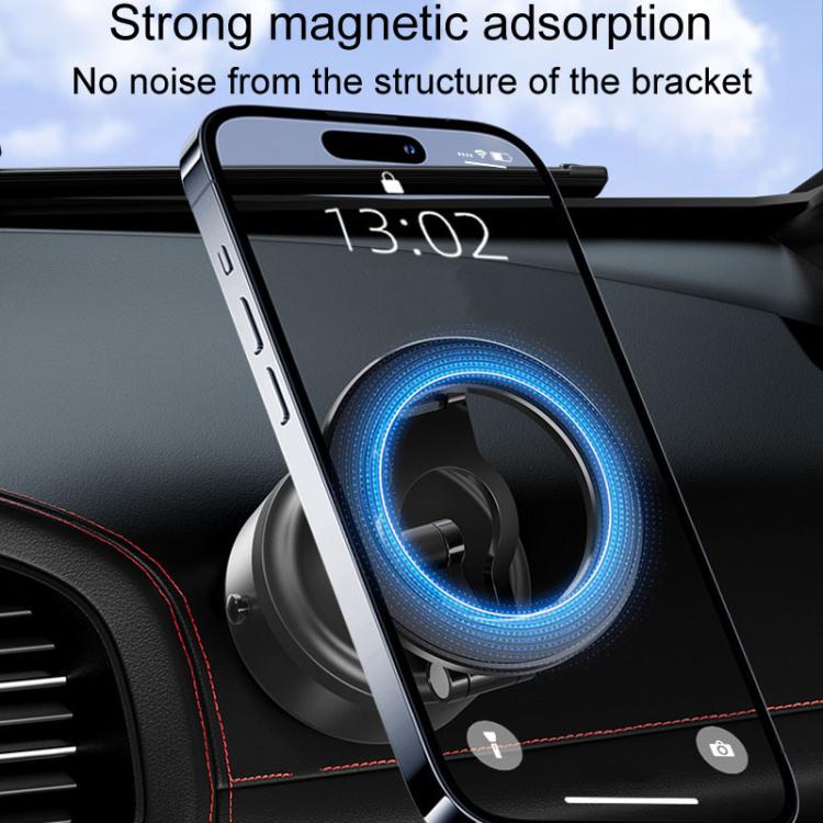 D23-2 Vehicle Vacuum Adsorption Mobile Phone Holder Folding Magnetic Dashboard Navigation Holder