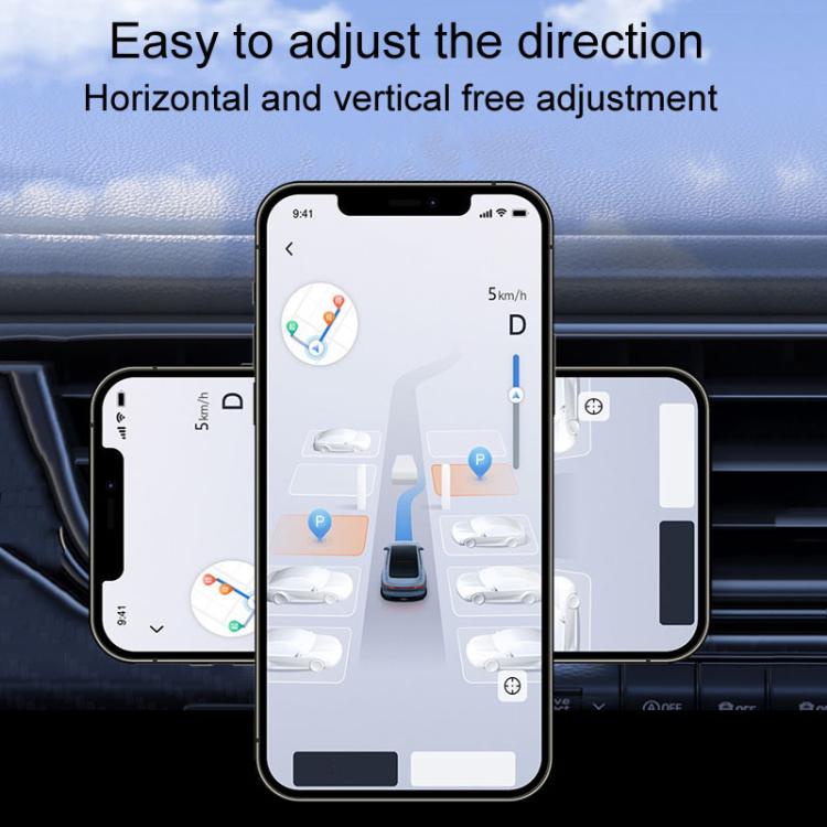 D23-2 Vehicle Vacuum Adsorption Mobile Phone Holder Folding Magnetic Dashboard Navigation Holder