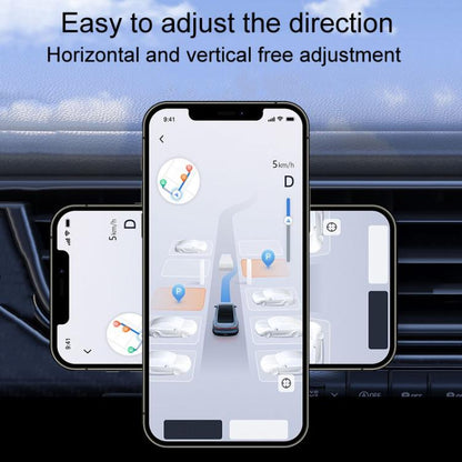 D23-2 Vehicle Vacuum Adsorption Mobile Phone Holder Folding Magnetic Dashboard Navigation Holder