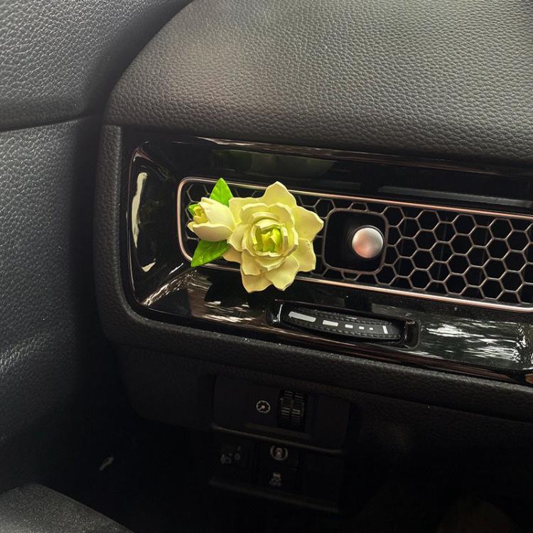 Car Aromatherapy Diffuser Stone Auto Air Vent Gardenia Decorative Fragrance