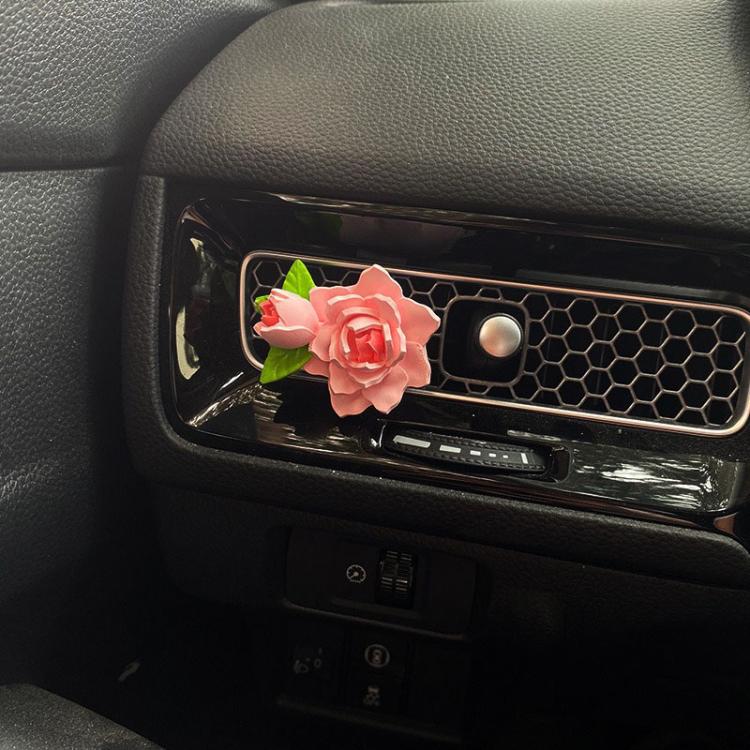Car Aromatherapy Diffuser Stone Auto Air Vent Gardenia Decorative Fragrance