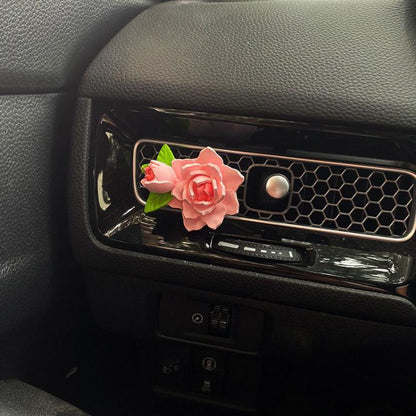 Car Aromatherapy Diffuser Stone Auto Air Vent Gardenia Decorative Fragrance