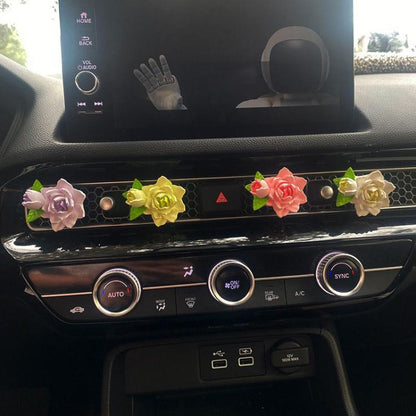Car Aromatherapy Diffuser Stone Auto Air Vent Gardenia Decorative Fragrance